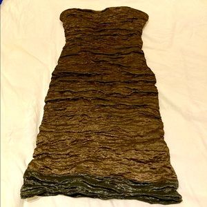 Nicole Miller Collection Metallic Cocktail Dress, Size 8